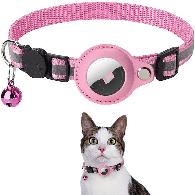 Étui de protection étanche pour collier réfléchissant pour Airtag, Air Tag, Airtags, couverture protectrice pour chat, chien, chaton, chiot, collier en nylon.