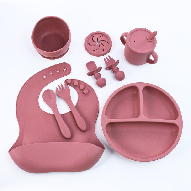Assiette en silicone pour enfants, convenant aux ménages.