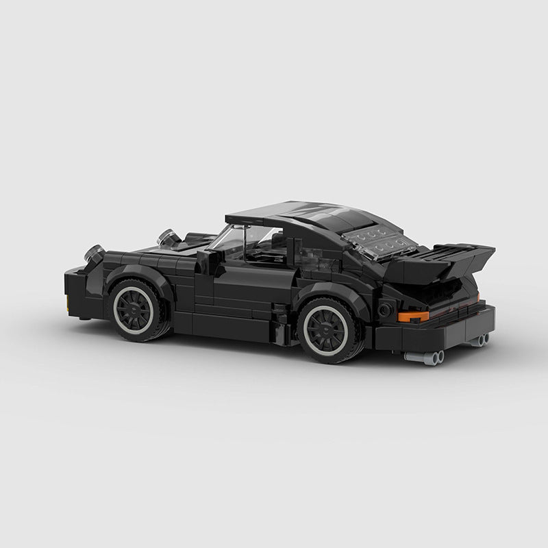Jouet de course de voiture pour enfants en blocs de construction.