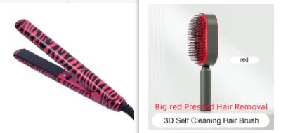 Brosse à cheveux auto-nettoyante pour femmes, brosse de massage du cuir chevelu avec airbag anti-perte de cheveux et nettoyage à une touche, brosse anti-statique.