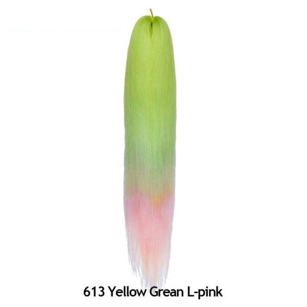 Kani Karen Silk Fibre chimique Perruque Tresse Extension de cheveux tressés Bloc de traction Grande tresse
