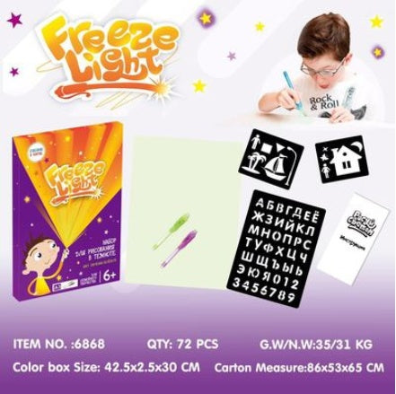 Tablette de dessin éducative 3D Magic 8 avec effets lumineux, tableau de puzzle, bloc-notes.