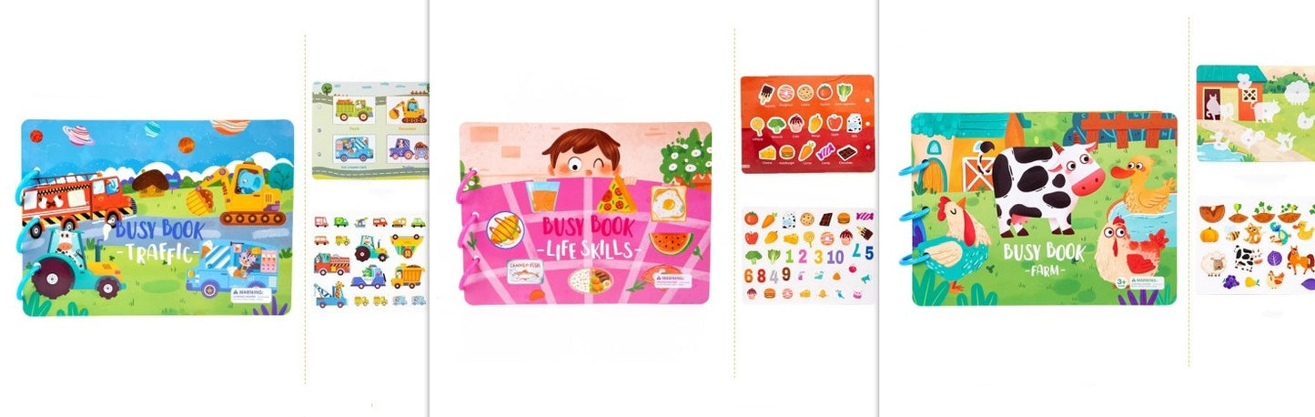 Livre d'activités pour enfants Jouets éducatifs Collage répété