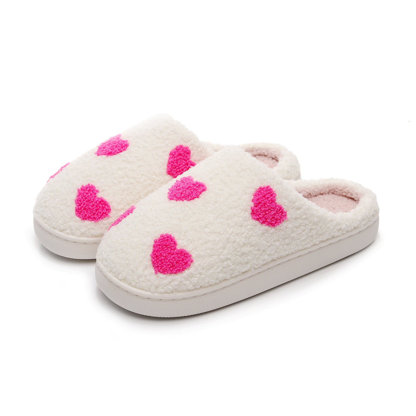 Chaussons d'intérieur chauds en coton pour la Saint-Valentin