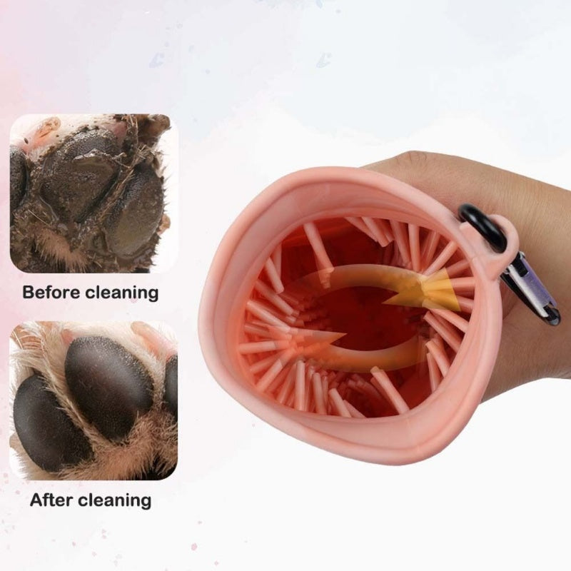 2 en 1 brosse de nettoyage des pattes de chien brosse de nettoyage des pattes de chien douce tasse de nettoyage des pattes de chien portable brosse de nettoyage des pattes seau de nettoyage des pieds produits pour animaux de compagnie