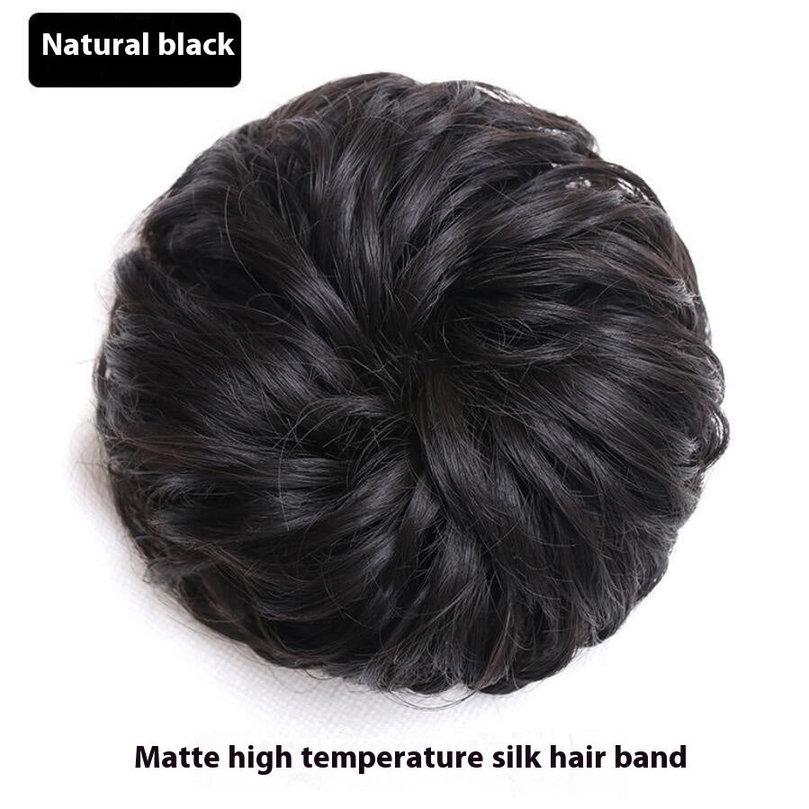 Bandeau pour cheveux de perruque Bandeau pour cheveux en chignon Simulation mate moelleuse