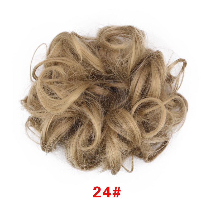 Anneau pour cheveux en forme de bourgeon en caoutchouc