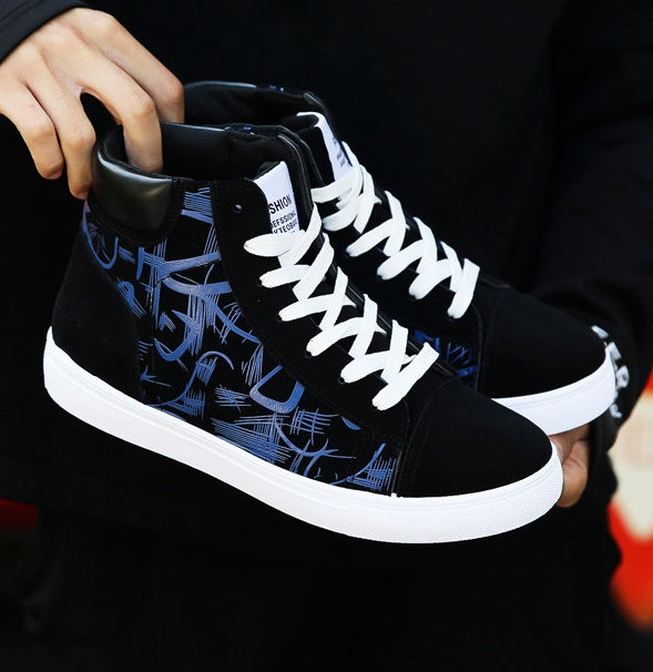 Chaussures montantes de printemps pour hommes, édition coréenne