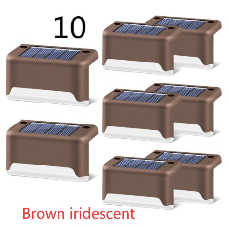 Nouvelle lampe de clôture solaire LED étanche à mise à niveau, lumières de terrasse solaires, lumière de marche solaire extérieure pour patio, escaliers, jardin, allée, pas de jardin.