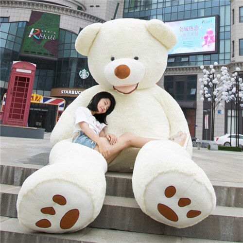Géant ours en peluche jouet énorme jouets doux coque en cuir