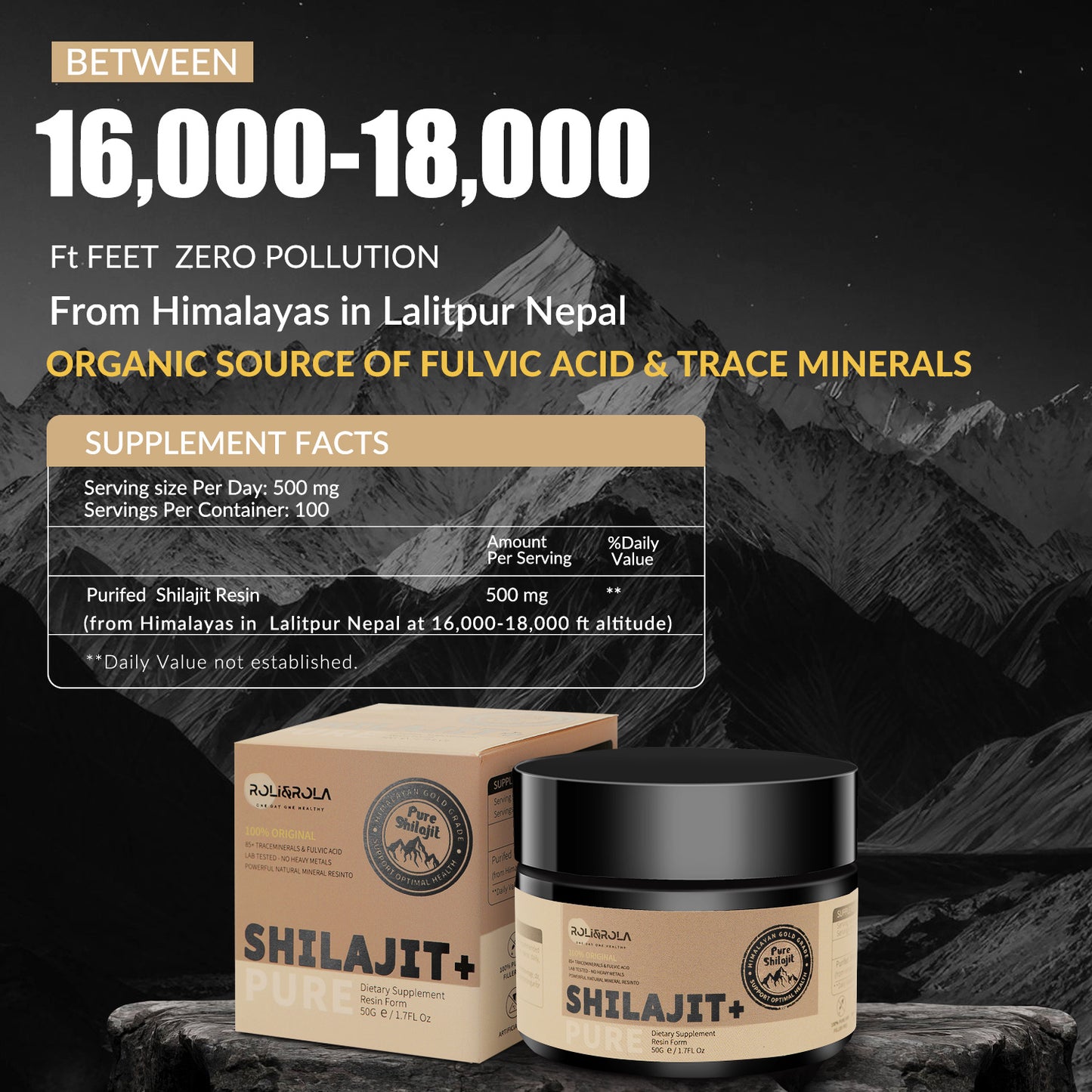 Résine Shilajit ROLI&ROLA 50g