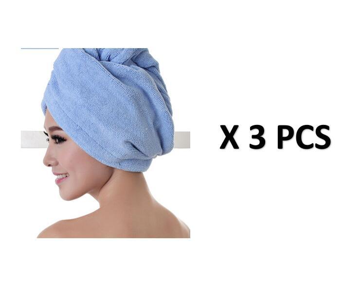 Bonnet de sèche-cheveux pour femme, serviette absorbante pour cheveux secs