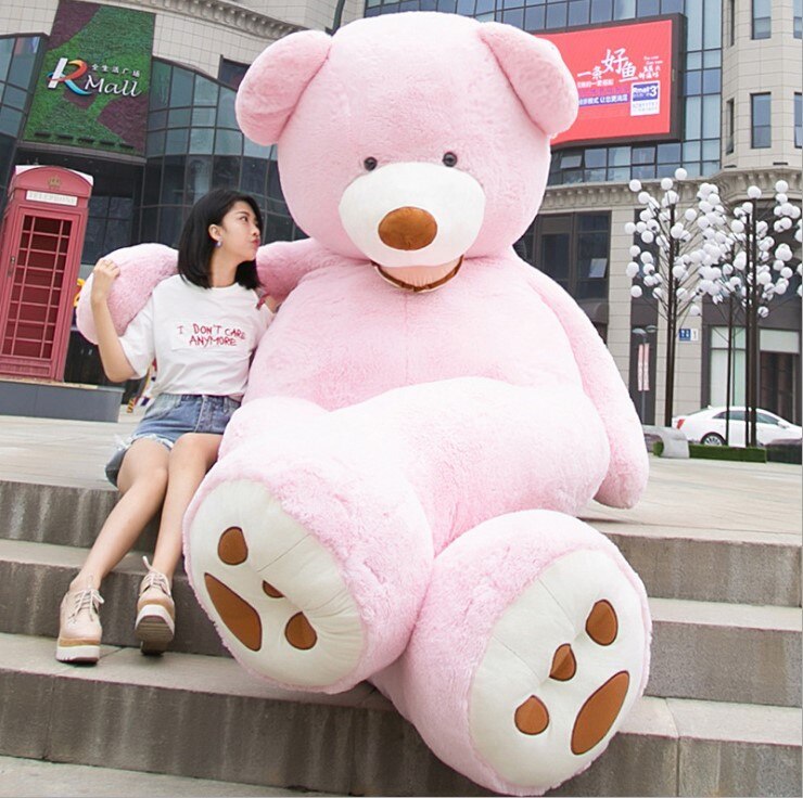 Géant ours en peluche jouet énorme jouets doux coque en cuir