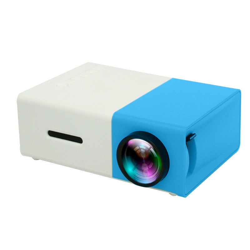Projecteur portable 3D HD LED de cinéma à domicile compatible HDMI, projecteur audio USB YG300 mini projecteur.