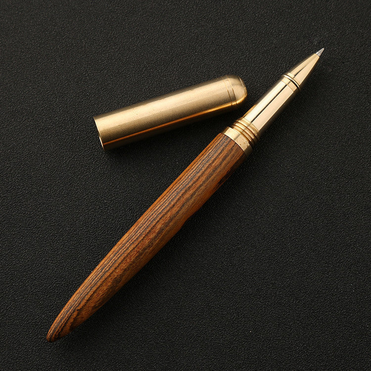 Stylo en métal en bois massif pour cadeau créatif d'affaires