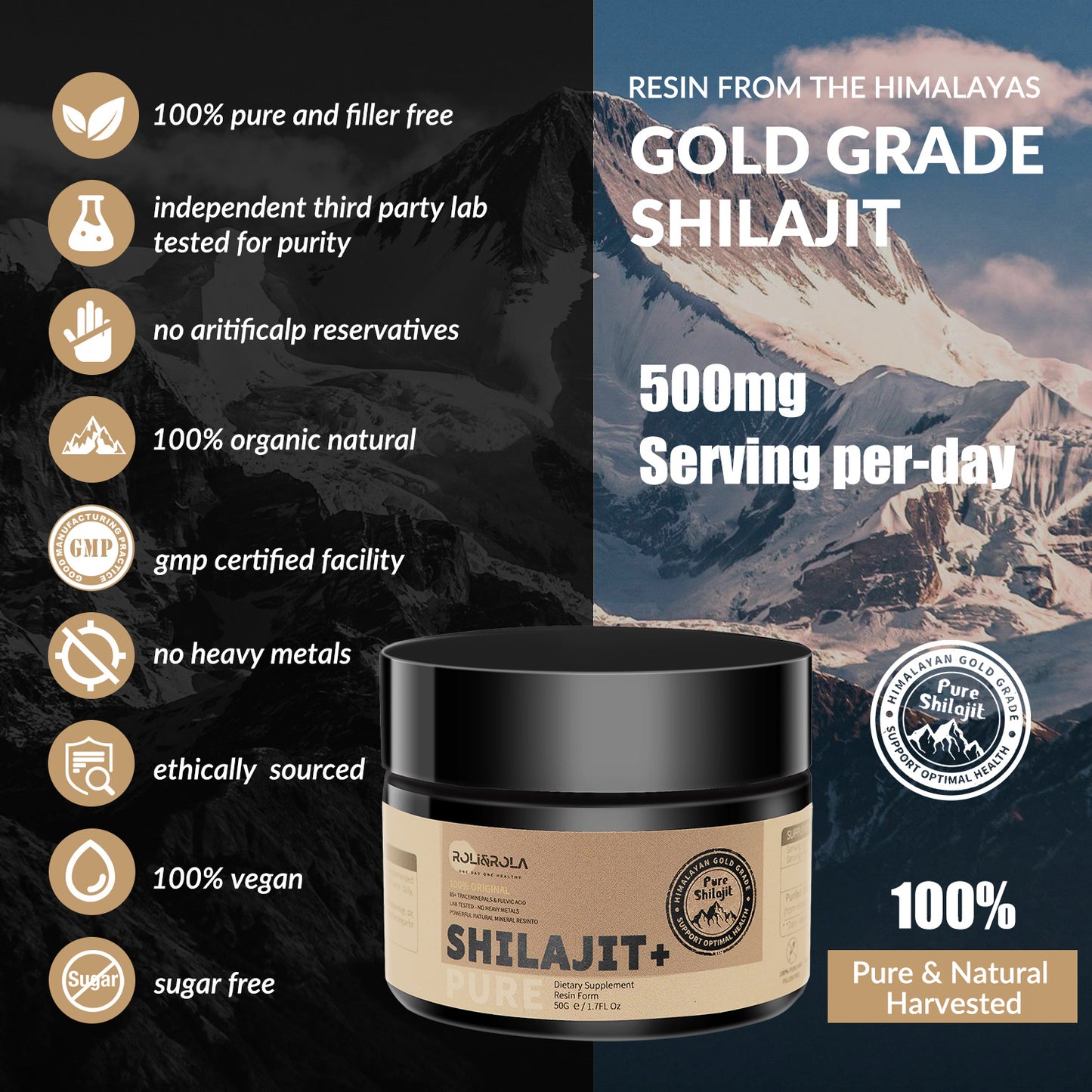 Résine Shilajit ROLI&ROLA 50g