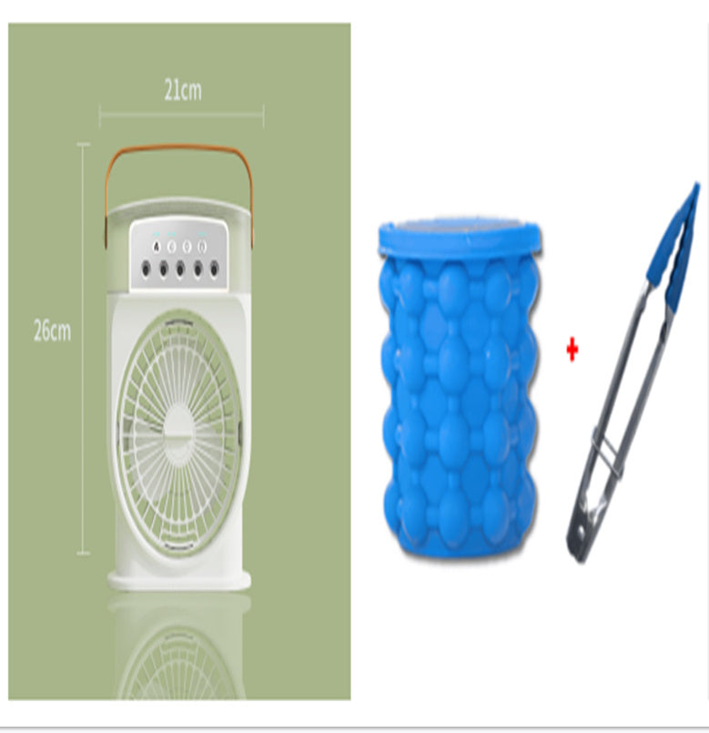 Ventilateur de climatisation portable USB avec 5 pulvérisations, lumière de 7 couleurs, réservoir d'eau de 600ML, brumisateur, refroidisseur d'air, humidificateurs.