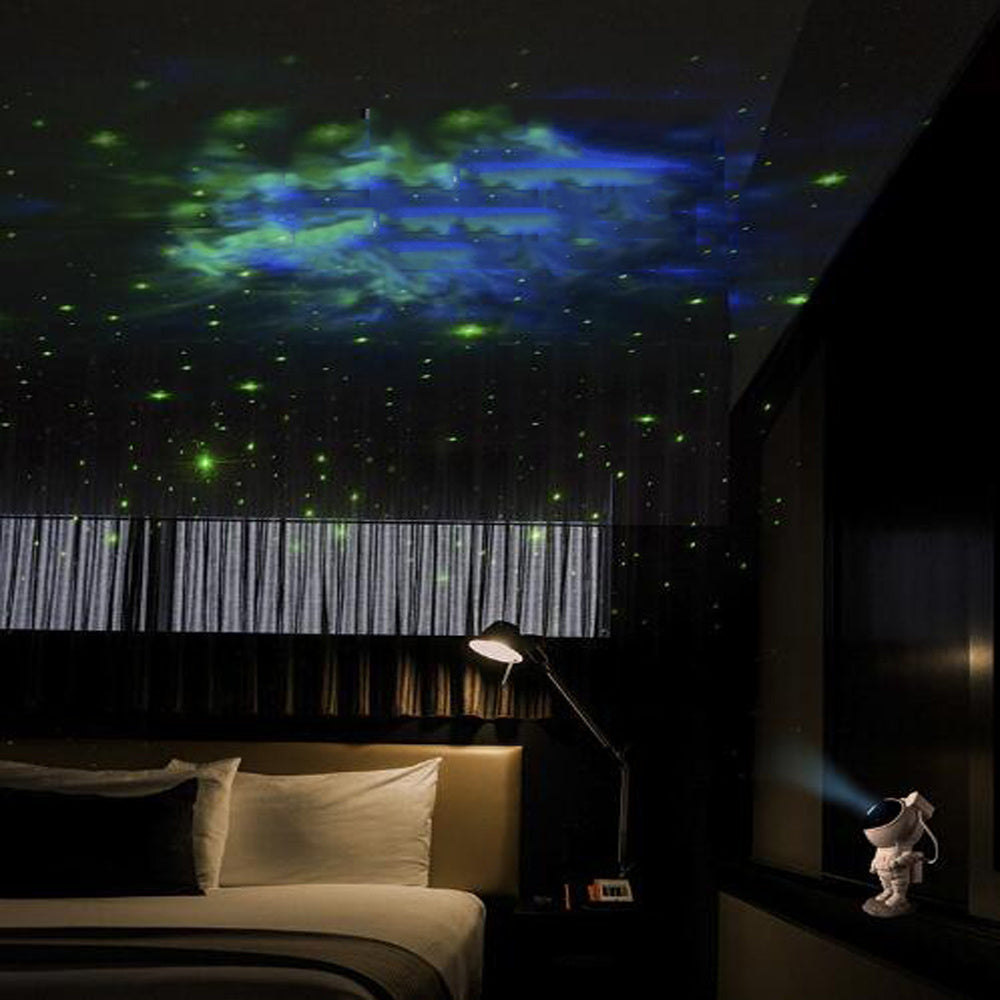 Projecteur d'étoiles de galaxie créatif pour astronautes, lampe de table atmosphérique pour chambre avec USB.