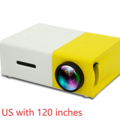 Projecteur portable 3D HD LED de cinéma à domicile compatible HDMI, projecteur audio USB YG300 mini projecteur.