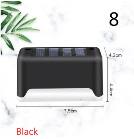 Nouvelle lampe de clôture solaire LED étanche à mise à niveau, lumières de terrasse solaires, lumière de marche solaire extérieure pour patio, escaliers, jardin, allée, pas de jardin.