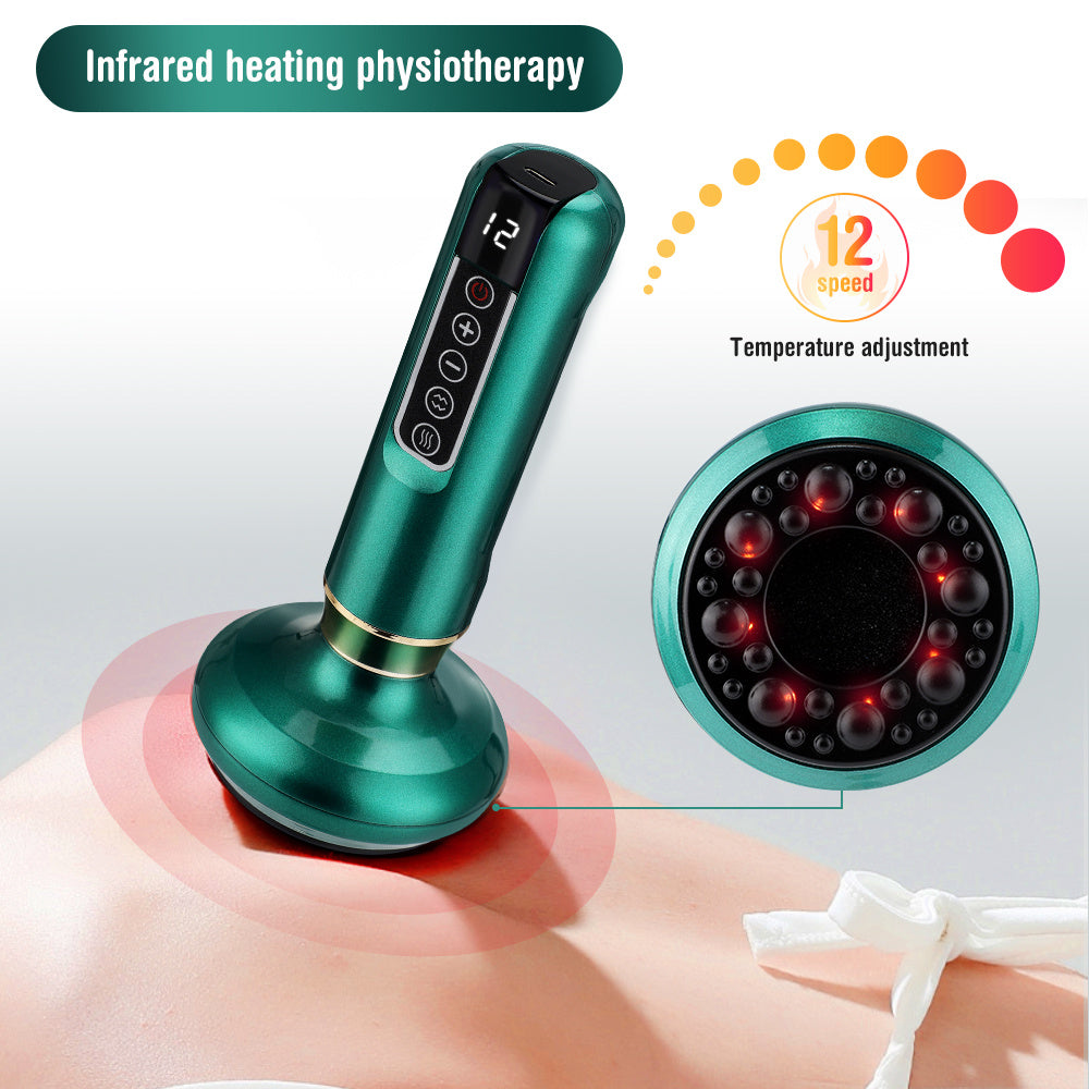 Appareil de massage par ventouses à vide électrique pour le corps, ventouses anti-cellulite, massage Gua Sha, tasses de corps Guasha, bocaux de brûlage des graisses et de raffermissement.