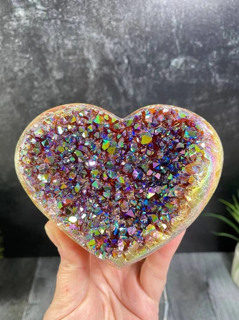 Ornements artisanaux en résine pour cadeau de Saint-Valentin en cristal imitation