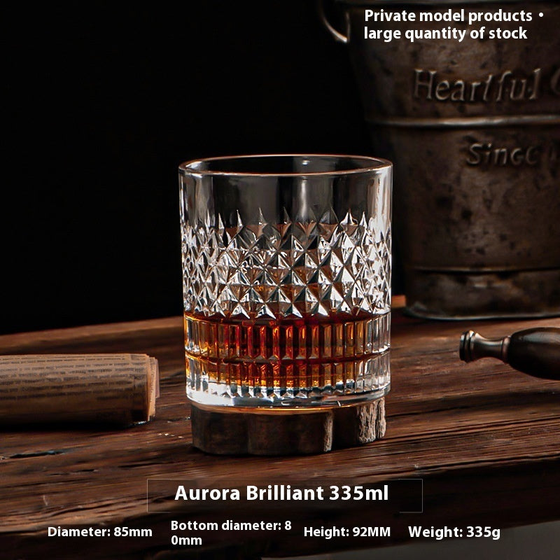 Verre à whisky en cristal, verre à bière, verre à whisky, verre à vin épais, coffret cadeau, vente en gros