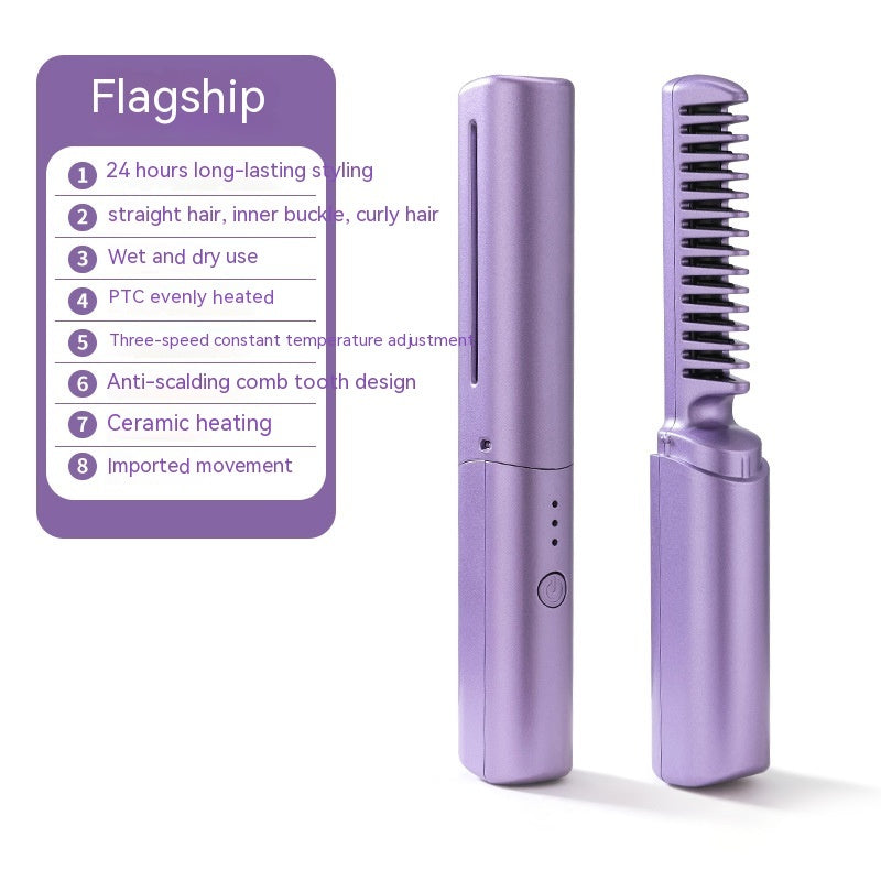 Mini lisseur de cheveux portable rechargeable