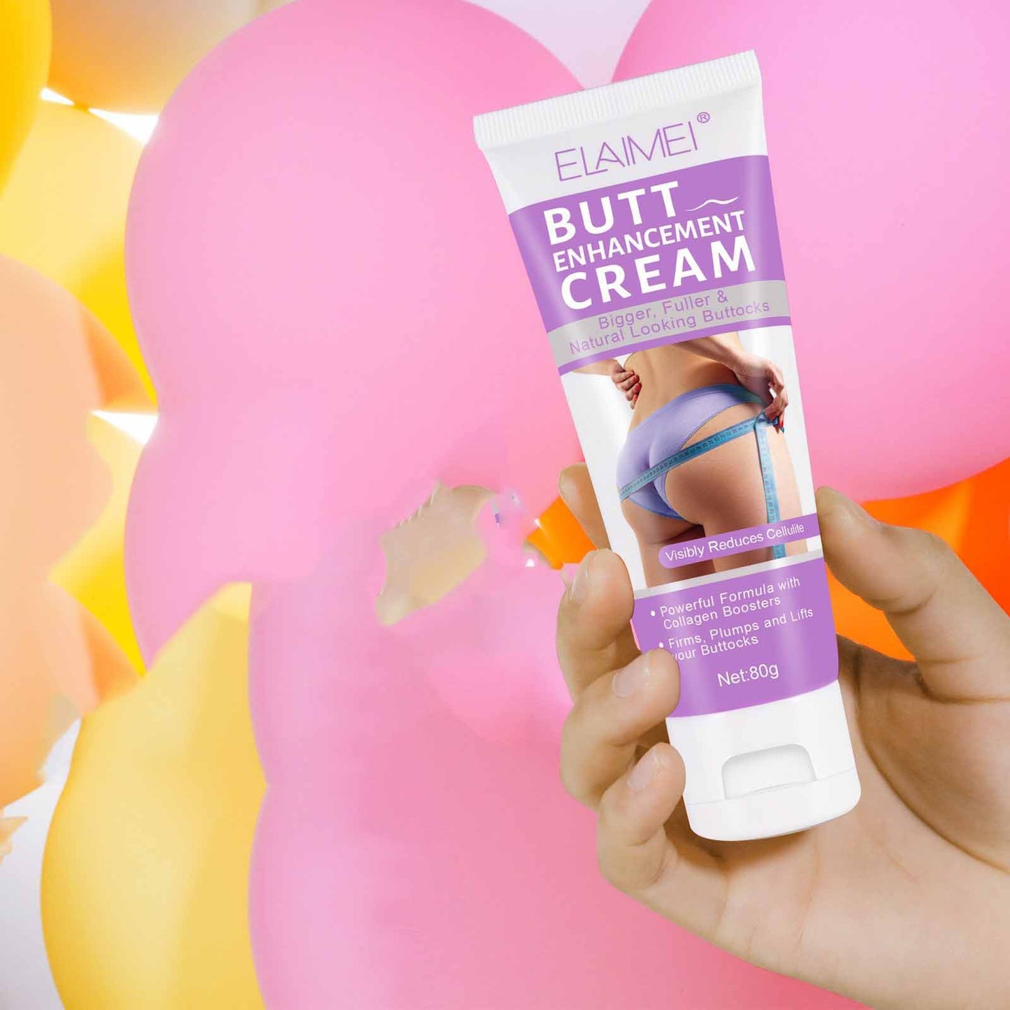 Crème de soin pour le massage du corps sexy et plantureuse pour rehausseur de gros seins et de fesses, élasticité de la poitrine, amélioration des hanches, raffermissement et lifting de la peau