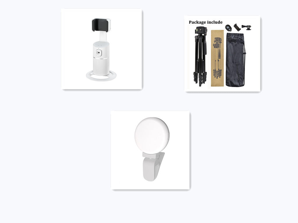 Support de diffusion en direct pour téléphone mobile avec suivi de reconnaissance faciale intelligente PTZ