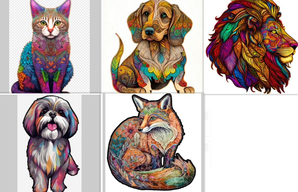 Puzzle animalier Craft Hub A3 A5 Format