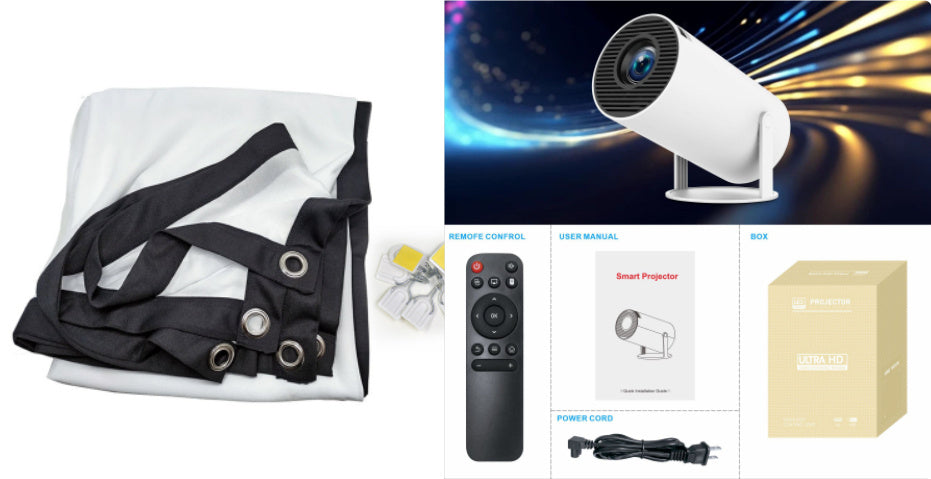 Projecteur HY300 Pro Home Cinéma Divertissement Portable Petit Projecteur