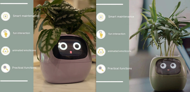 Planificateur Intelligent Amusement Inépuisable Plus de 49 Expressions Riches 7 Capteurs Intelligents et Puces AI Facilitent et Rendent Agréable la Culture des Plantes