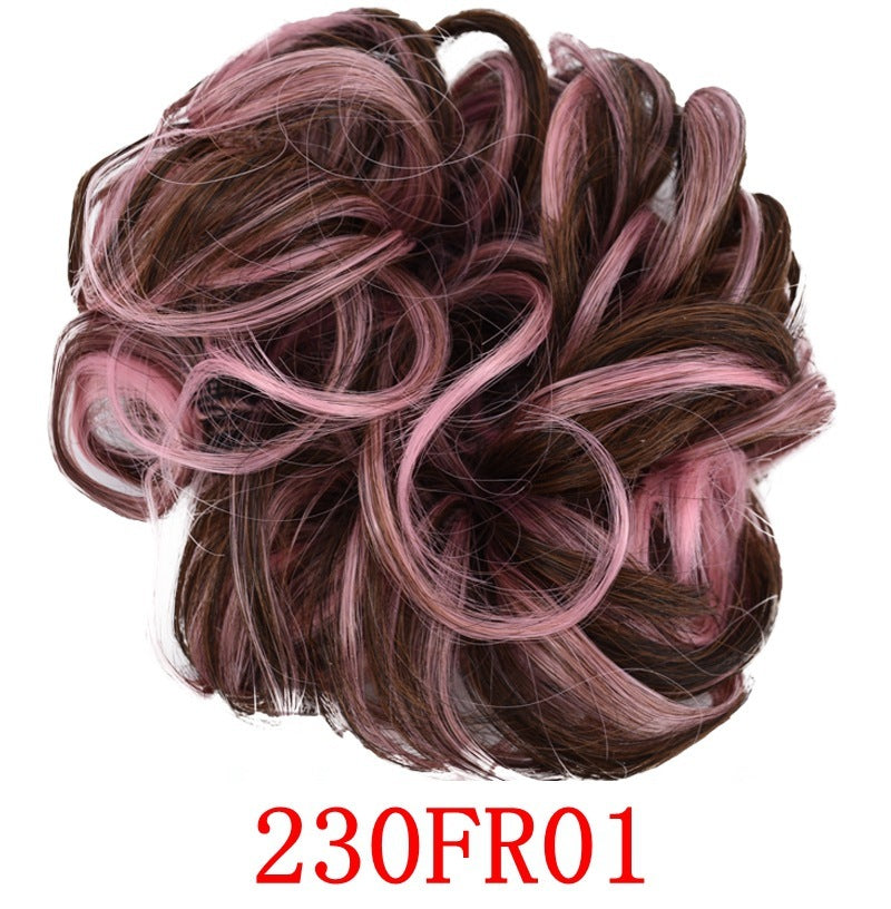 Anneau pour cheveux en forme de bourgeon en caoutchouc