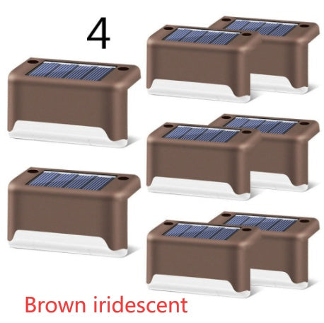 Nouvelle lampe de clôture solaire LED étanche à mise à niveau, lumières de terrasse solaires, lumière de marche solaire extérieure pour patio, escaliers, jardin, allée, pas de jardin.