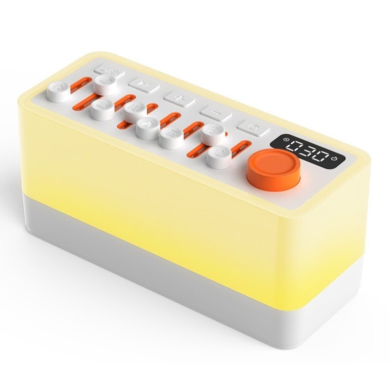 Machine à bruit blanc pour le sommeil, lumière stéréo compatible Bluetooth, RVB, sept couleurs, veilleuse d'ambiance