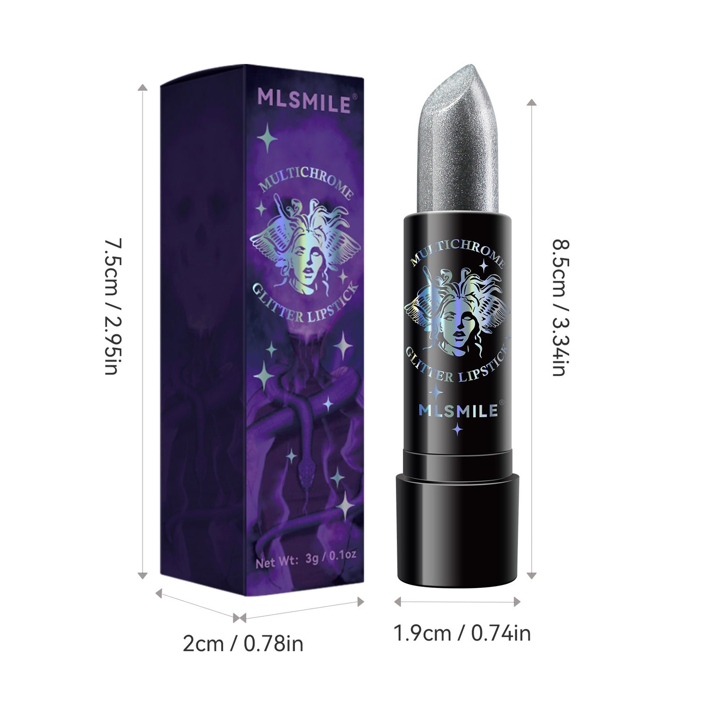 Rouge à lèvres de Noël scintillant pour femme