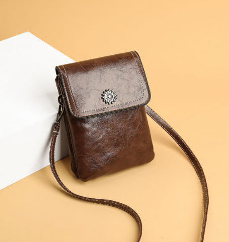 Mini sac à bandoulière pour téléphone portable, simple et tendance, grande capacité