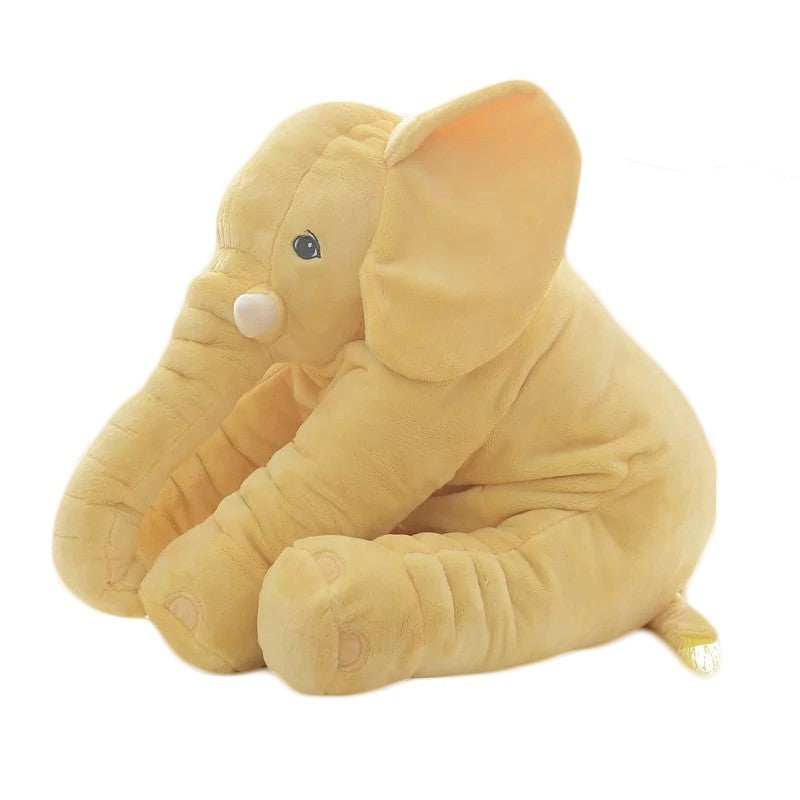 Coussin en peluche éléphant pour le confort et le sommeil des bébés.
