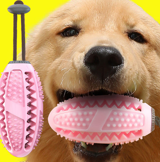 Jouet pour chien en silicone avec ventouse, jouet interactif en forme de balle pour chien, conçu pour le nettoyage des dents et l'alimentation des animaux de compagnie.