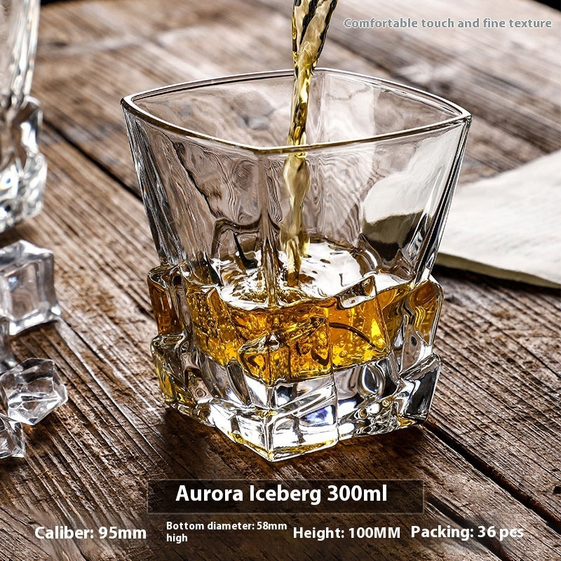 Verre à whisky en cristal, verre à bière, verre à whisky, verre à vin épais, coffret cadeau, vente en gros