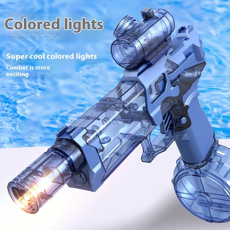 Pistolet à eau électrique Fire Rat Cool Light, pistolet à eau entièrement automatique, jouet d'été pour enfants, divertissement sportif, cadeaux AC223.