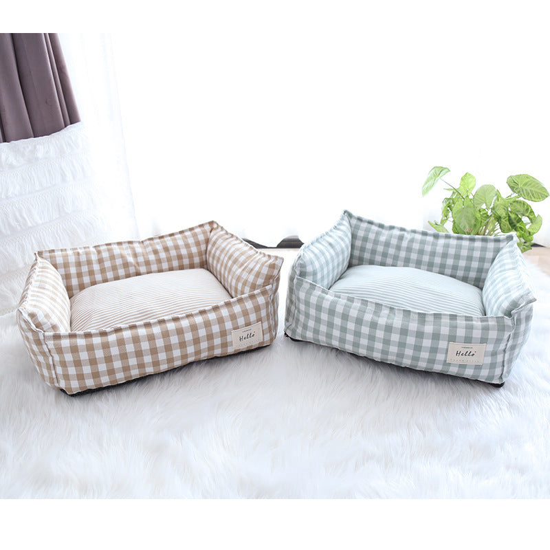 Nid pour chat universel en quatre saisons, amovible et lavable, nouveau chenil coréen printemps et été.