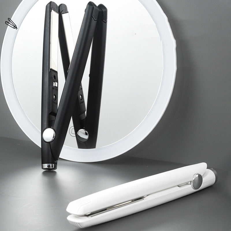 Fer à friser et lisseur de cheveux à interface USB, utilisation double.