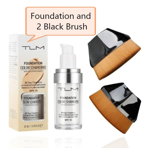 Fond de teint liquide à température, correcteur portable, couleur naturelle, fond de teint, correcteur BB.