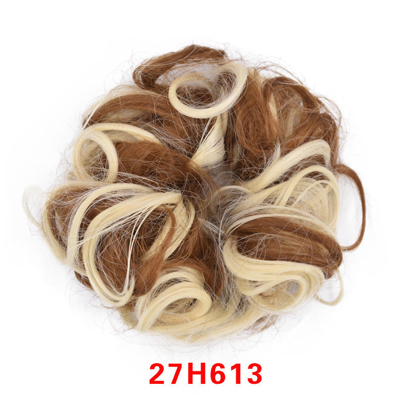 Anneau pour cheveux en forme de bourgeon en caoutchouc