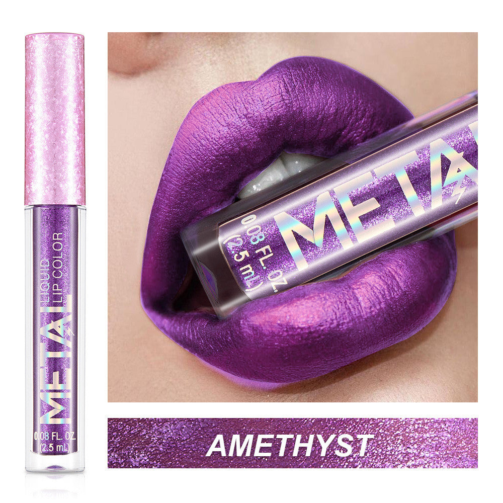Gloss à lèvres métallique