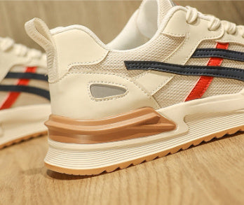 Chaussures de course en maille rétro respirantes pour hommes d'été