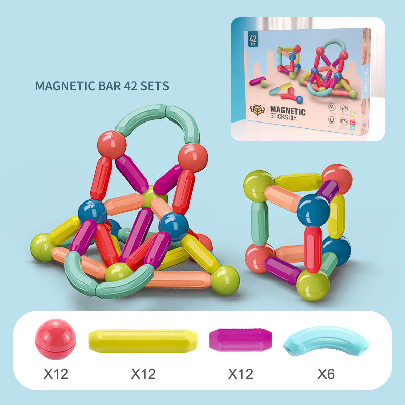 Jeu de blocs de construction magnétiques pour enfants, ensemble de jouets magnétiques pour enfants.
