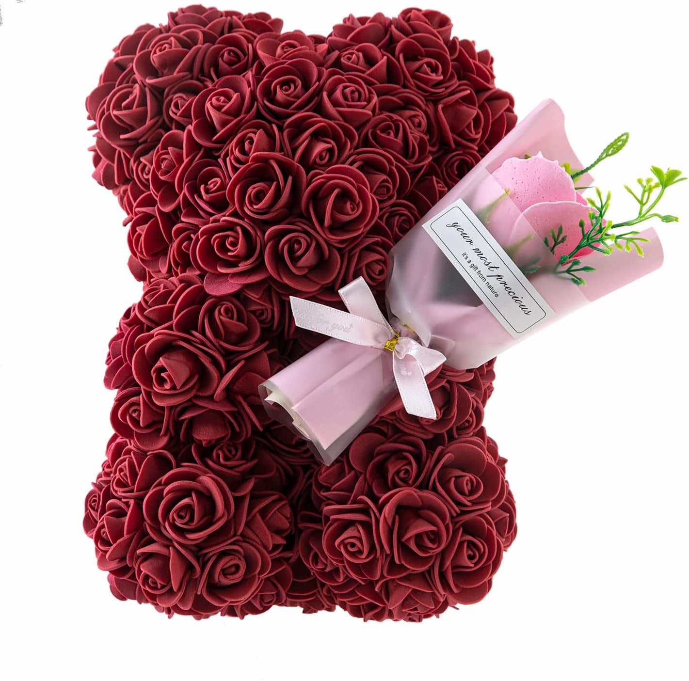 Rose d'ours Fleur fraîche préservée Cadeau de Saint-Valentin Anniversaire